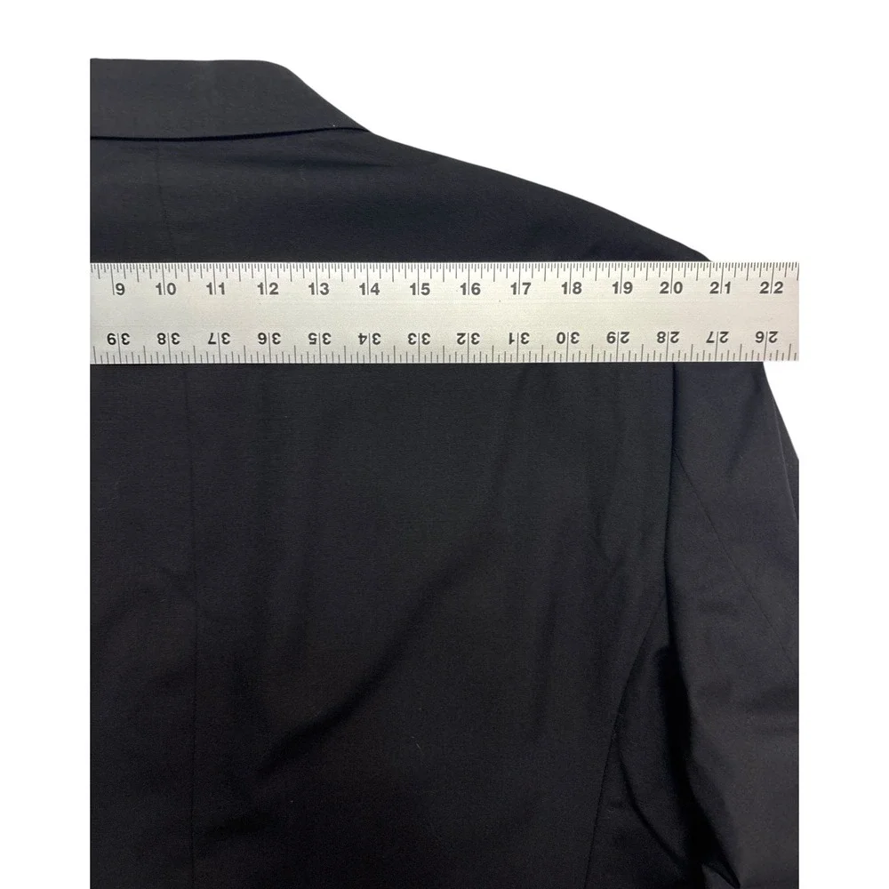 Stafford 50L 44x32 Black 3pc Pant Suit Wool All Season Flat Front Classic Fit